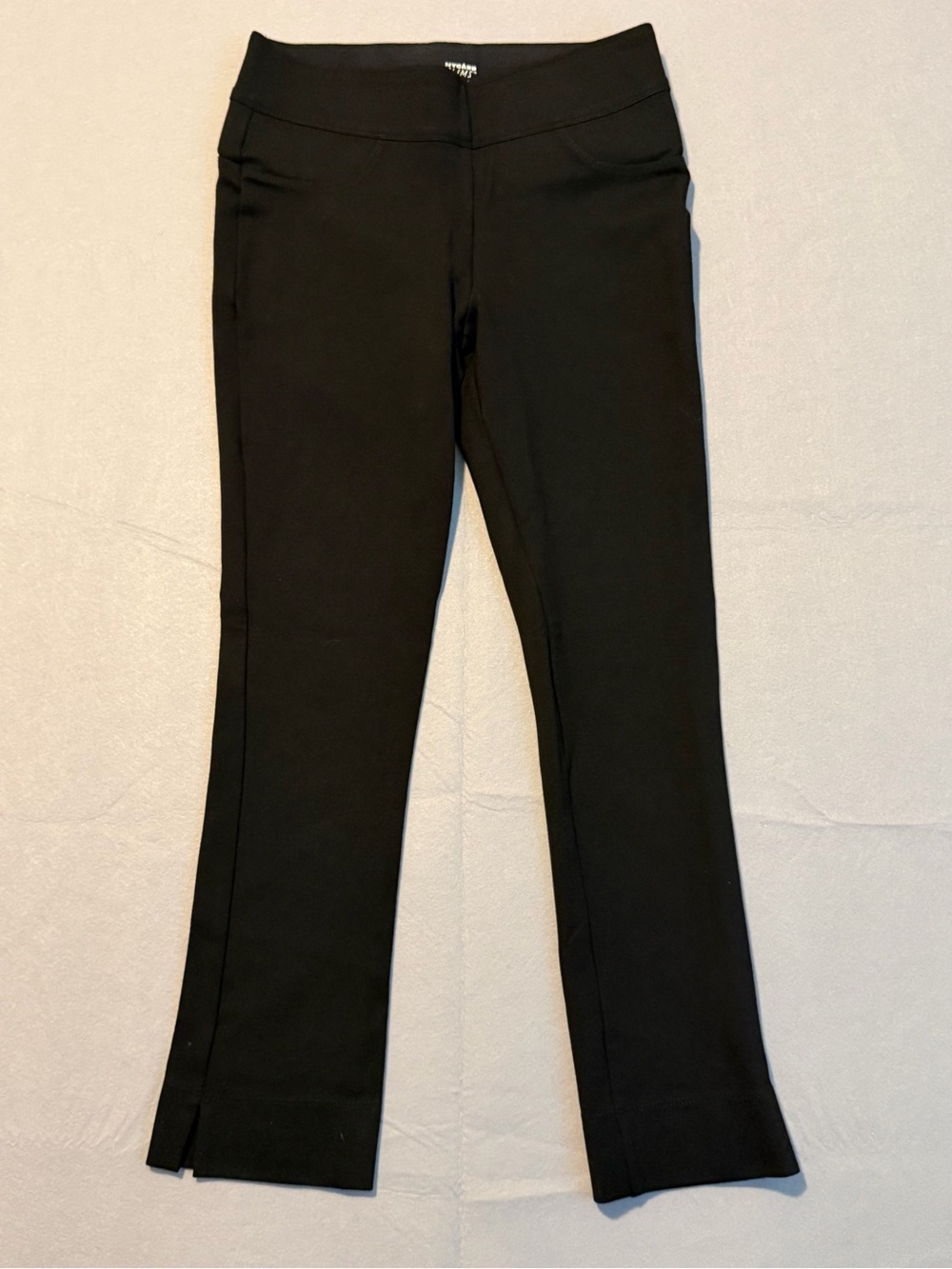 NYGARD SLIMS Women S Black Slimming Elastic Waist Pants Ankle Pant Workwear